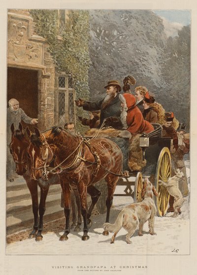 Visitando al abuelo en Navidad de John Charlton